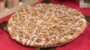 Apple Streusel Pizza by the Micheff Sisters