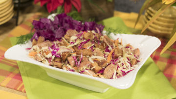 The Micheff Sisters Grilled Hot Dog Salad