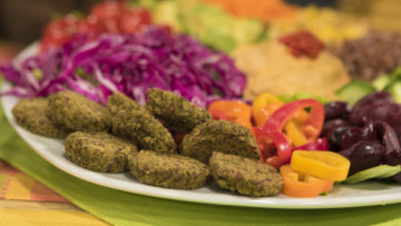 Mediterranean Salad with Mini Falafels by the Micheff Sisters