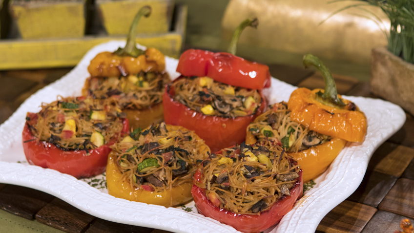 Italian Stuffed Roasted Peppers by The Micheff Sisters
