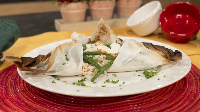 Israel Couscous with Steamed Vegetables by Javier Renteria