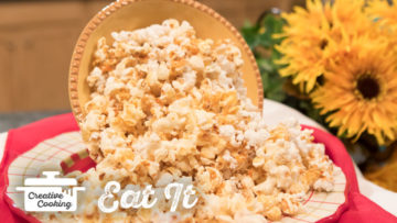Caramel Maple Popcorn by The Holmes Sisters