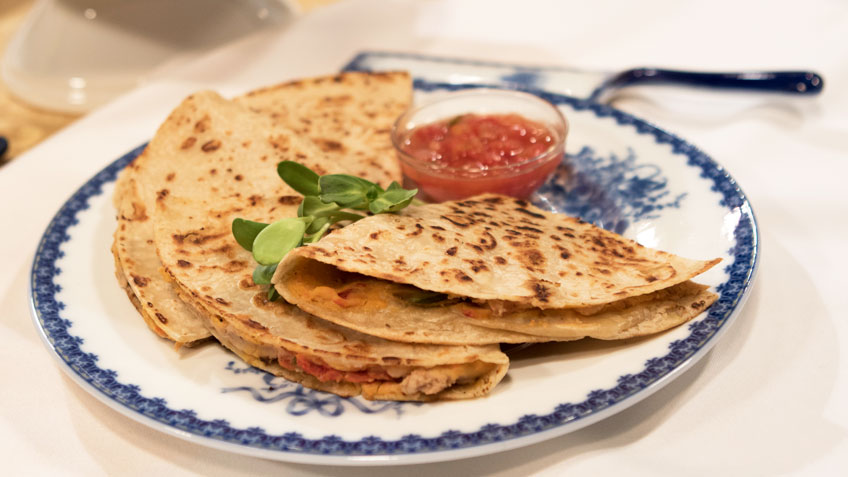 Hummus Quesadillas by Lucia Tiffany