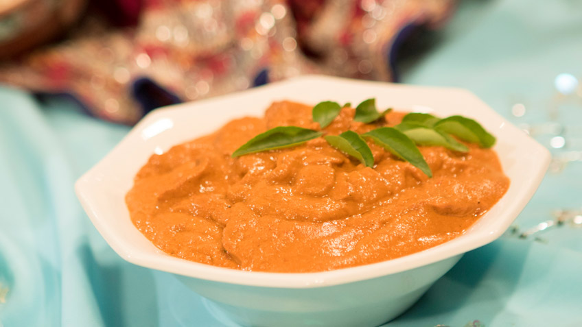 Vegan Red Bell Pepper Chutney by Padmaja Medidi