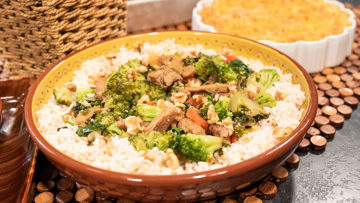 Seitan Stir-Fry Over Rice by Curtis and Paula Eakins