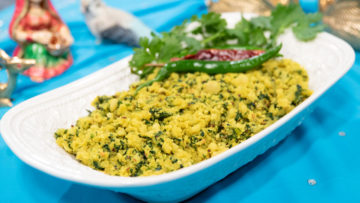 Indian Style Mashed Potatoes and Spinach by Padmaja Medidi